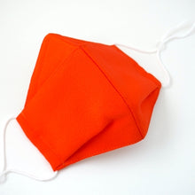 Load image into Gallery viewer, 3Layers Face mask "orange" no print kimono remake