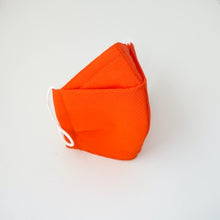 Load image into Gallery viewer, 3Layers Face mask "orange" no print kimono remake