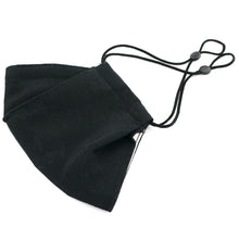 Load image into Gallery viewer, 3Layers Face mask "black" kimono remake for adults