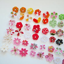 Load image into Gallery viewer, 2pcs Pink flower brooches, accessory, Japan Handmade, fashion accessories