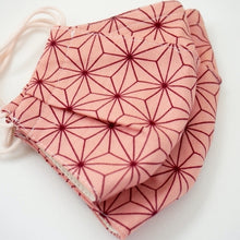 Load image into Gallery viewer, 3Layers Face mask "demon slayer/kamado nezuko" with pink ear cord