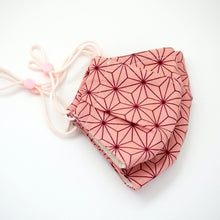 Load image into Gallery viewer, 3Layers Face mask "demon slayer/kamado nezuko" with pink ear cord