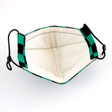 Load image into Gallery viewer, 3Layers Face mask "demon slayer/kamado tanjiro"