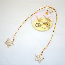 Load image into Gallery viewer, yellow&pink fragrance stone, circle plaster plate, hanging ceramic