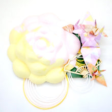 Load image into Gallery viewer, yellow&pink flower aromatherapy diffuser, handcrafted home interior