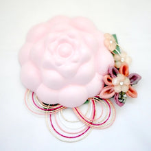Load image into Gallery viewer, pink flower aroma-stone,home fragrance handcrafted