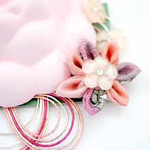 Load image into Gallery viewer, pink flower aroma-stone,home fragrance handcrafted