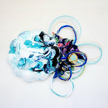 Load image into Gallery viewer, blue marble flower fragrance aroma-stone, stone diffuser