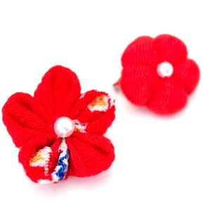 2pcs Red brooches, accessory, Japan Handmade, fashion accessories