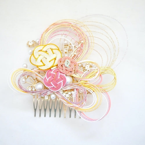 Japanese traditional styling tool, mizuhiki headpieces, hair comb
