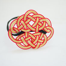 Load image into Gallery viewer, red mizuhiki"水引" hair elastic, Japanese hair tie, hair accessory
