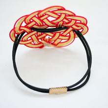 Load image into Gallery viewer, red mizuhiki"水引" hair elastic, Japanese hair tie, hair accessory