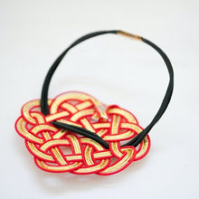 Load image into Gallery viewer, red mizuhiki"水引" hair elastic, Japanese hair tie, hair accessory