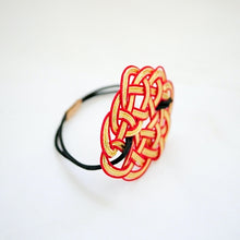 Load image into Gallery viewer, red mizuhiki"水引" hair elastic, Japanese hair tie, hair accessory