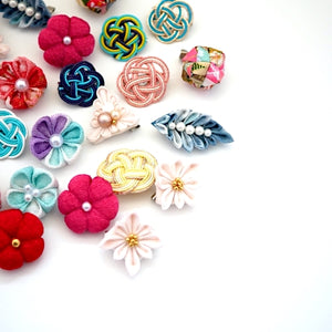 2pcs brooch, Japanese traditional handcraft, handmade