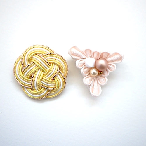 2pcs brooch, Japanese traditional handcraft, handmade