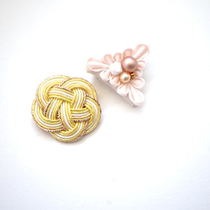 2pcs brooch, Japanese traditional handcraft, handmade