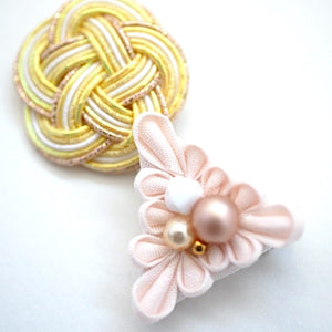 2pcs brooch, Japanese traditional handcraft, handmade