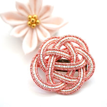 Load image into Gallery viewer, 2pcs light pink brooch, Japanese traditional handcraft, handmade