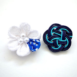 2pcs brooch, Japanese traditional handcraft, handmade