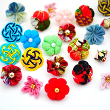 Load image into Gallery viewer, lapel pin 5pcs, Japanese traditional crepe work