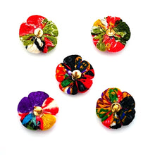 Load image into Gallery viewer, lapel pin 5pcs, Japanese traditional crepe work