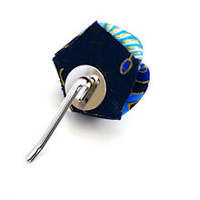 Load image into Gallery viewer, blue flower pony hook, ponytail accessory, hair finding, Japanese handcraft