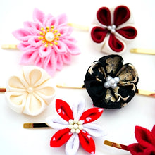 Load image into Gallery viewer, 2pcs set pony hook, ponytail, hair finding, brass hair finding, Japanese handcraft