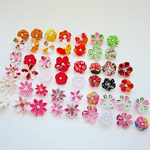 2pcs Pink flower brooches, accessory, Japan Handmade, fashion accessories