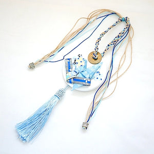 white plaster, circle oil diffuser, hanging ceramic ornament