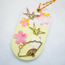 Load image into Gallery viewer, pink&amp;yellow stone diffuser, oval ceramic aroma, hanging type