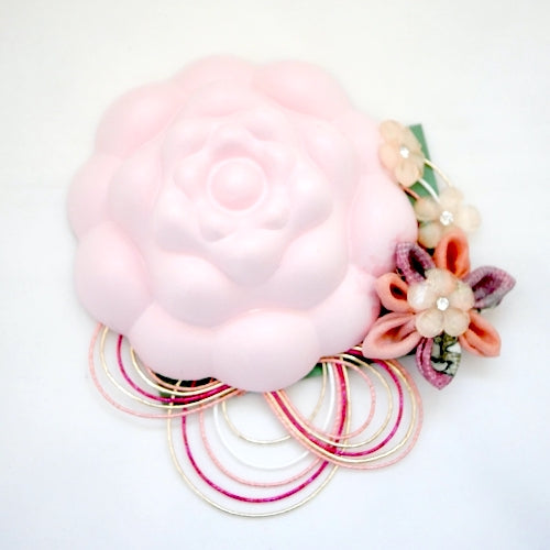 pink flower aroma-stone,home fragrance handcrafted