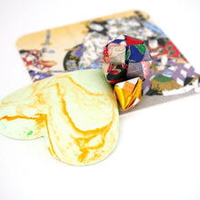 Load image into Gallery viewer, heart aroma stone on KABUKI/Japan design, ceramic aroma, handmade