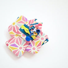 Load image into Gallery viewer, Light pink Kimono-shaped brooch, handmade