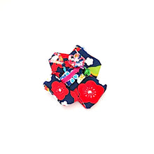 Load image into Gallery viewer, Red&amp;Blue Kimono-shaped brooch, handmade