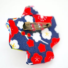 Load image into Gallery viewer, Red&amp;Blue Kimono-shaped brooch, handmade