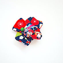 Load image into Gallery viewer, Red&amp;Blue Kimono-shaped brooch, handmade