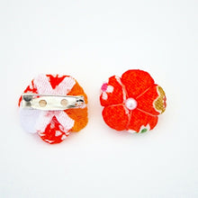 Load image into Gallery viewer, 2pcs flower brooches, accessory, Japan Handmade, fashion items