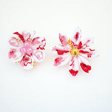 Load image into Gallery viewer, 2pcs Red&amp;White brooches, accessory, Japan Handmade, fashion accessories