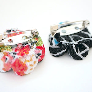 2pcs flower brooches, accessory, Japan Handmade, fashion accessories