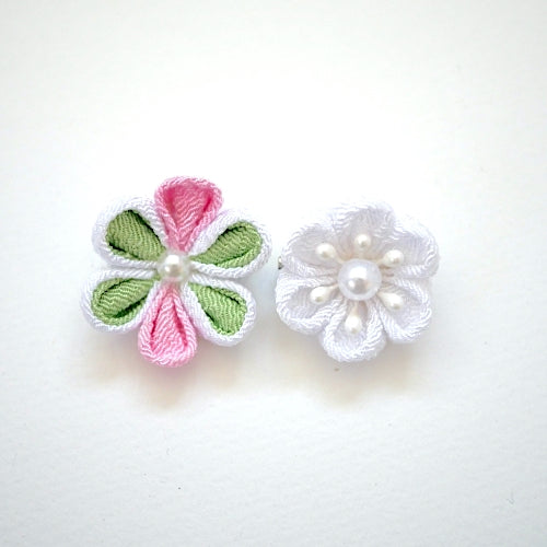 2pcs flower brooches, accessory, Japan Handmade, fashion accessories