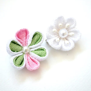 2pcs flower brooches, accessory, Japan Handmade, fashion accessories