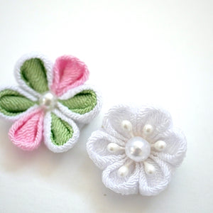 2pcs flower brooches, accessory, Japan Handmade, fashion accessories