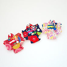 Load image into Gallery viewer, Red&amp;Blue Kimono-shaped brooch, handmade