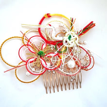 Load image into Gallery viewer, pink gold metal hair comb, head accessory, hair comb decor