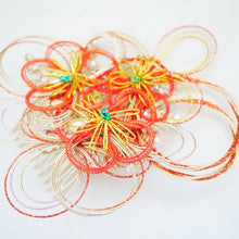 Load image into Gallery viewer, mizuhiki flower hair accessory, head accessory, hair comb