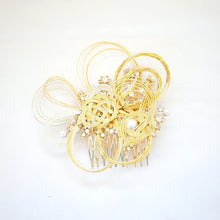 Load image into Gallery viewer, gold metal head accessory, Japanese styling tool, handcrafted