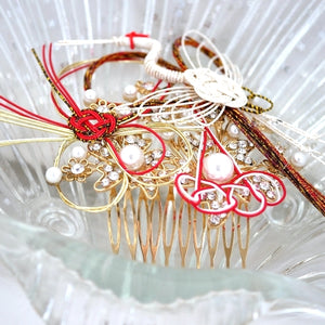 Japanese happy bird, hair comb accessory, headdress styling tool