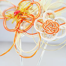 Load image into Gallery viewer, mizuhiki 水引 Japanese hairpin, hair pin decor, styling tool