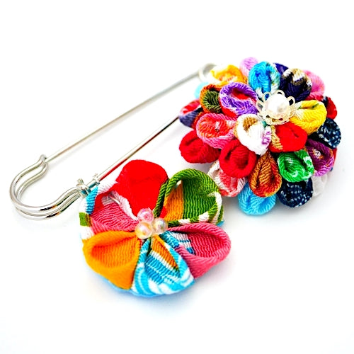mix flower kilt pin, shawl pin brooch, scarf clip, scarf tie